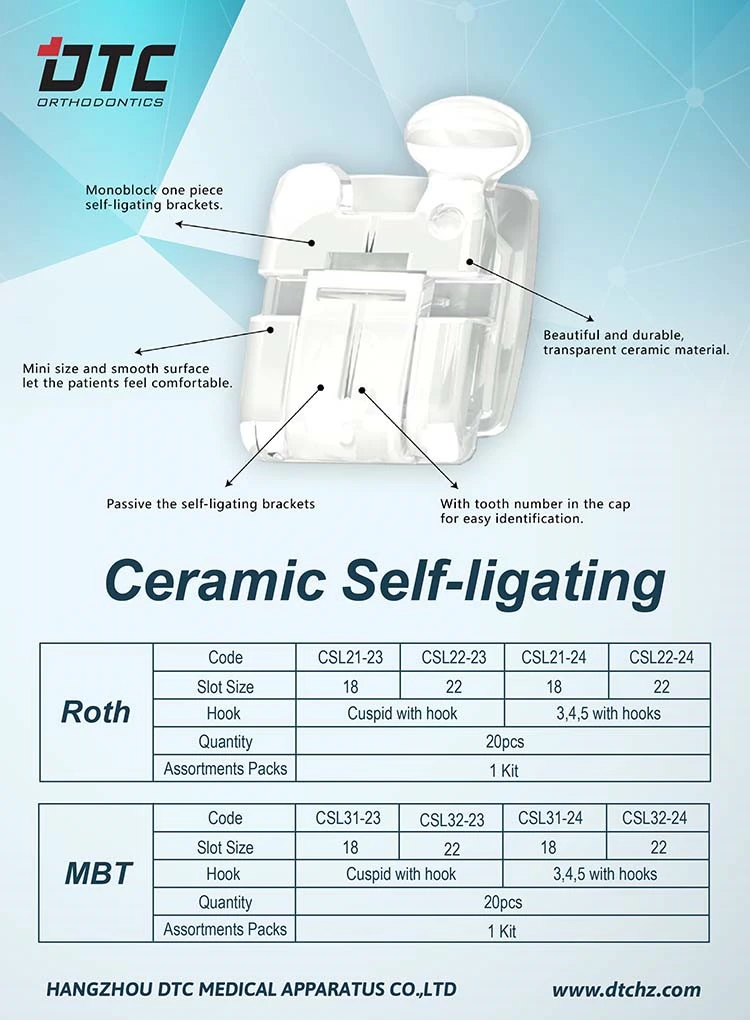 Ceramic Self-ligating brackets Ceramic Self-ligating brackets