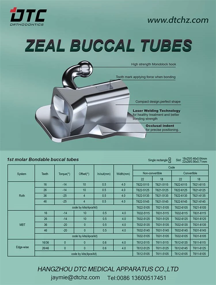 ortho Buccal tube ortho Buccal tube