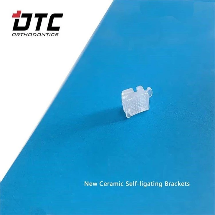 dental ceramic self ligating brackets